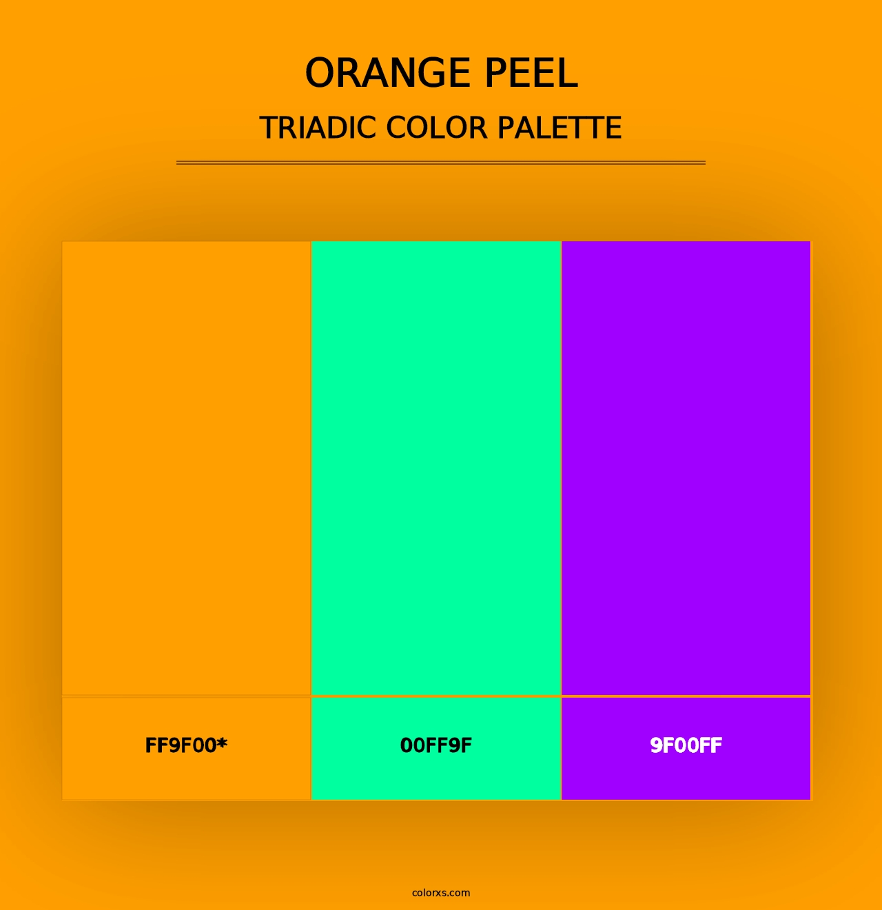 Orange Peel - Triadic Color Palette