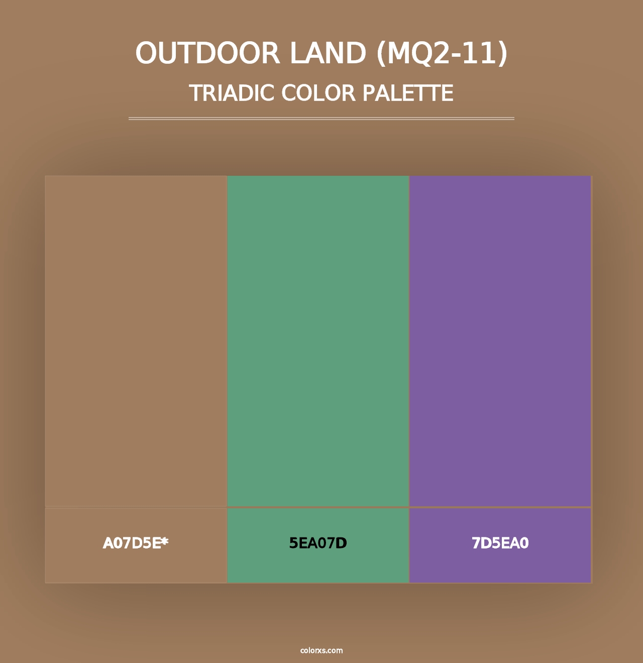 Outdoor Land (MQ2-11) - Triadic Color Palette