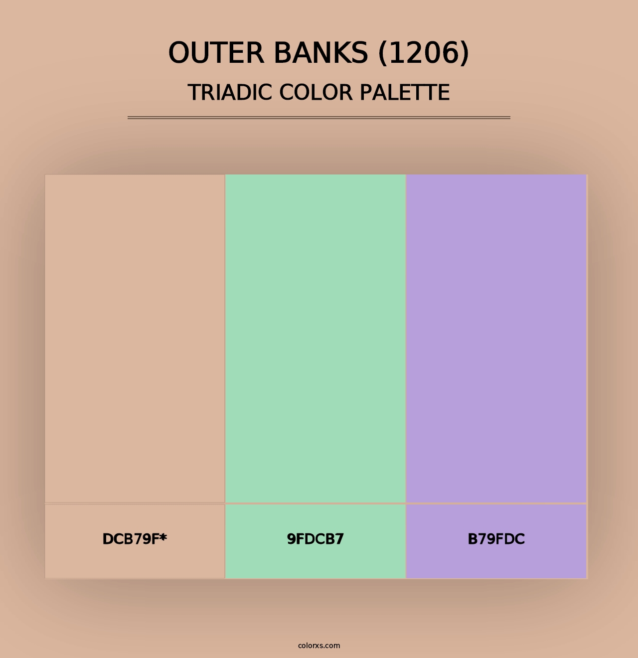 Outer Banks (1206) - Triadic Color Palette