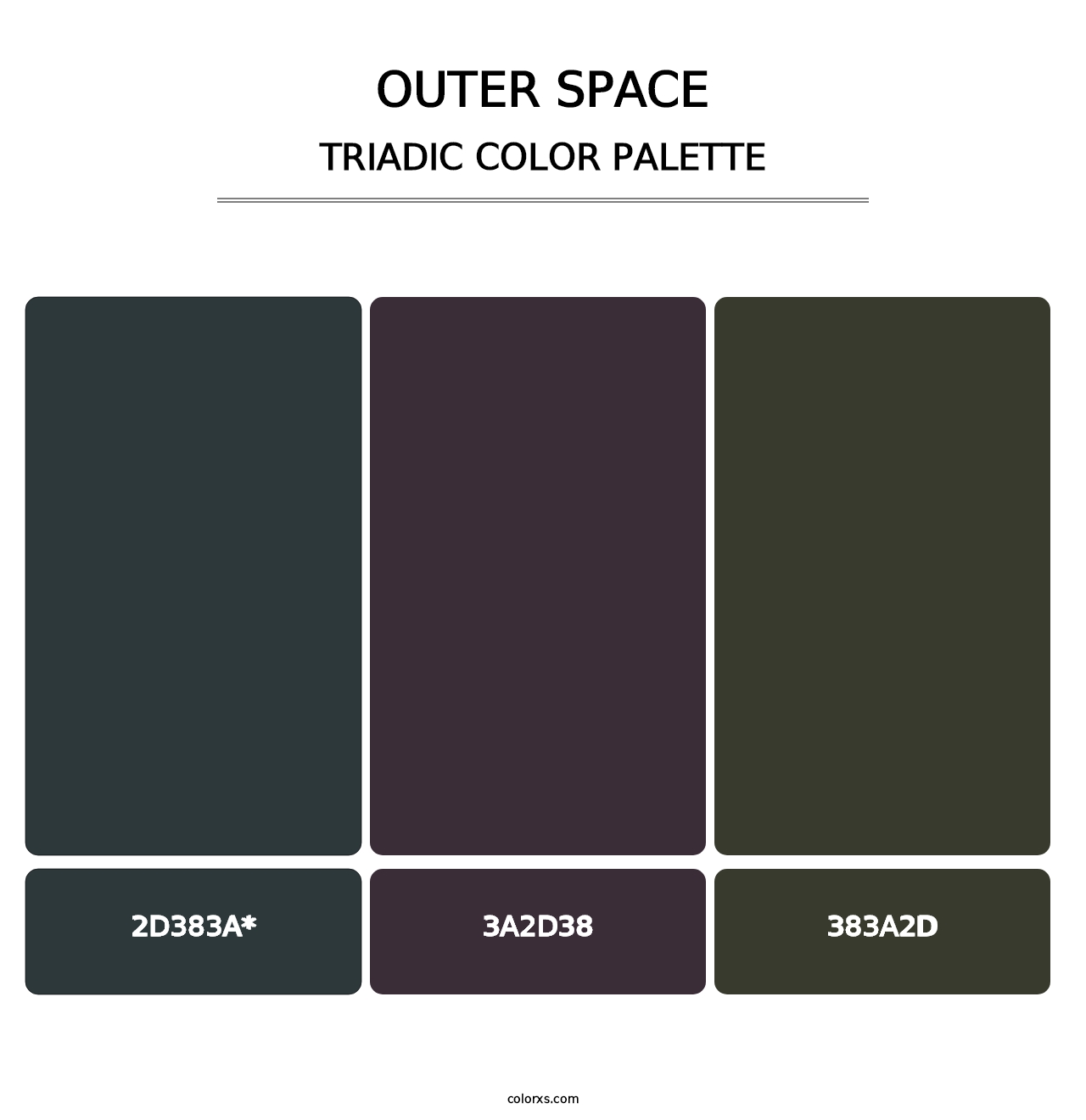 Outer Space - Triadic Color Palette