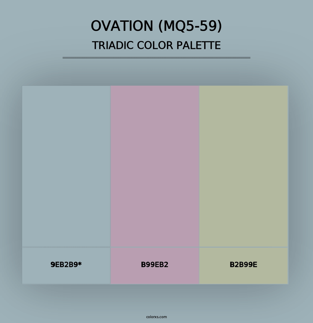 Ovation (MQ5-59) - Triadic Color Palette