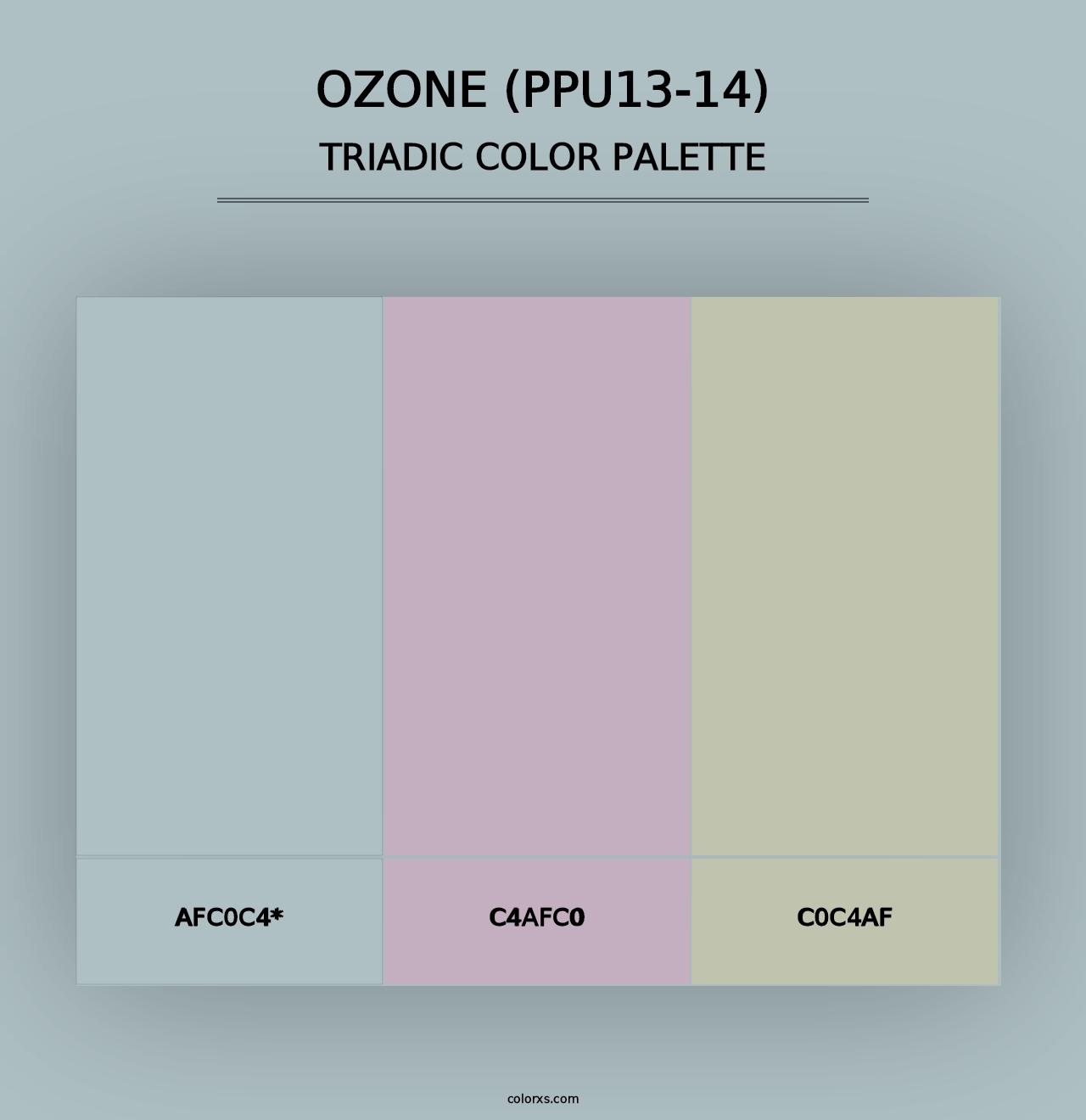 Ozone (PPU13-14) - Triadic Color Palette