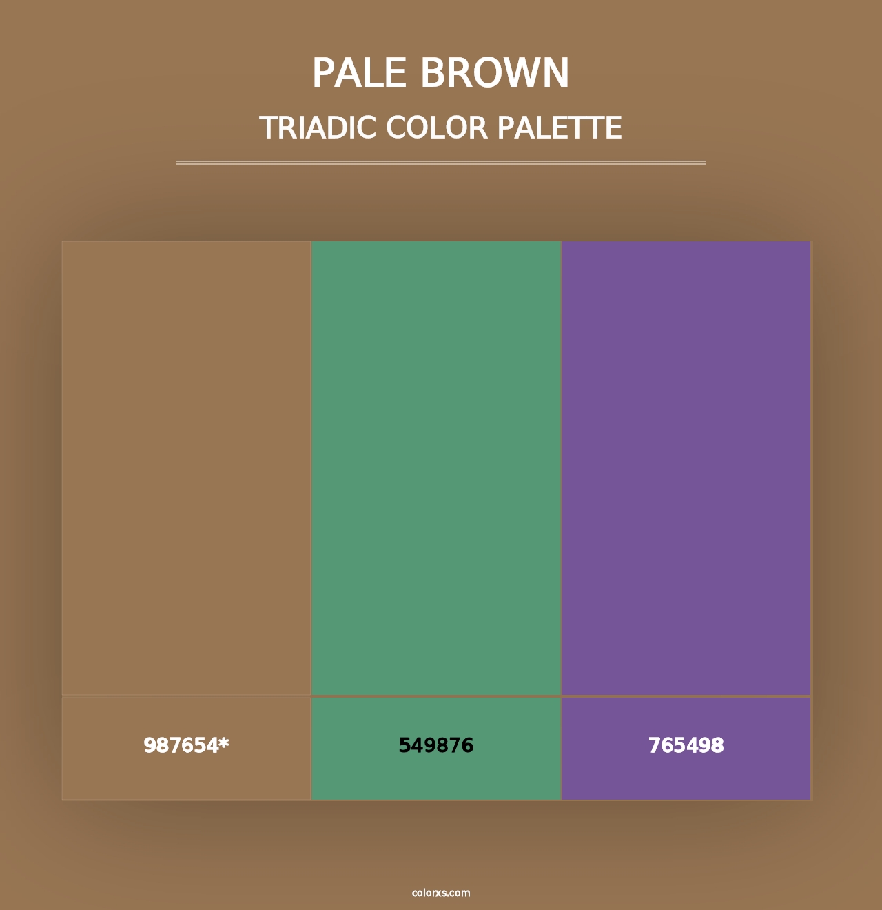 Pale Brown - Triadic Color Palette