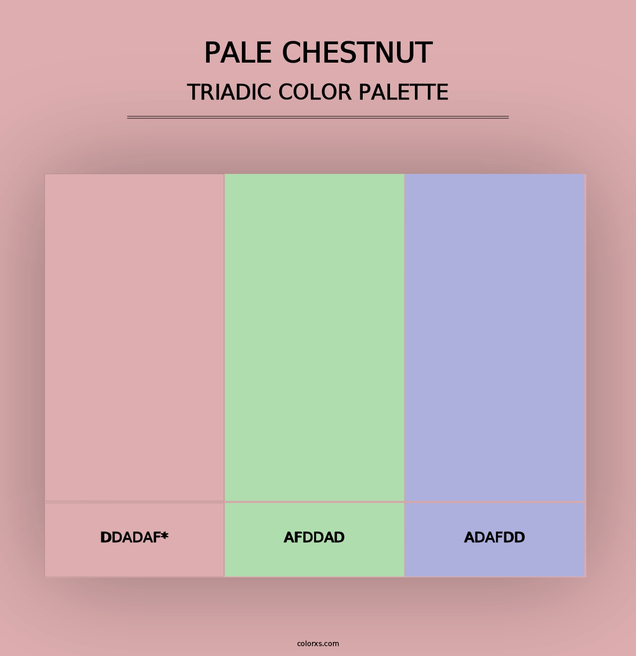 Pale Chestnut - Triadic Color Palette