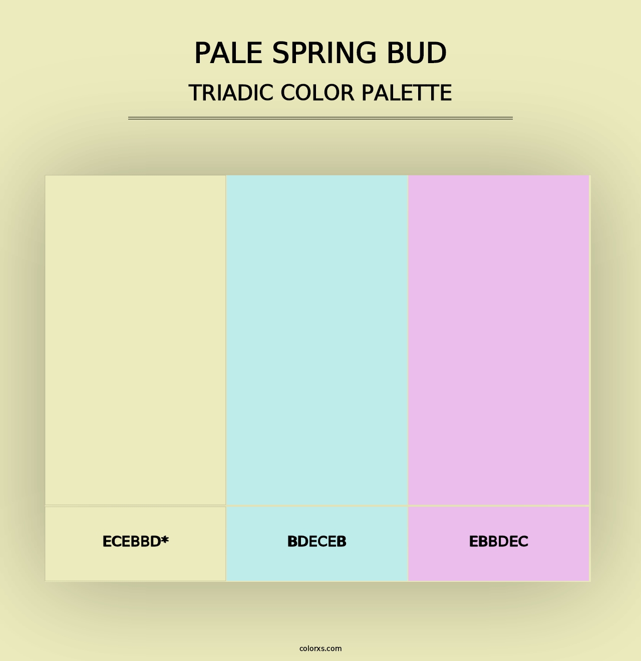 Pale Spring Bud - Triadic Color Palette