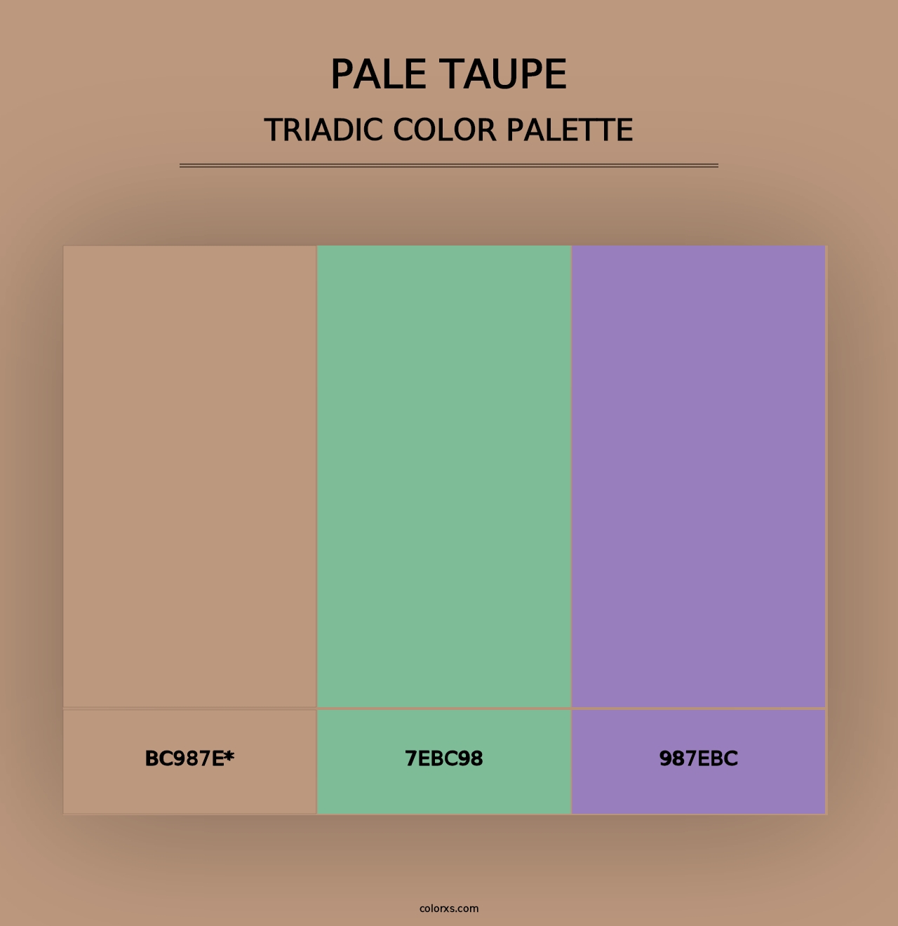 Pale Taupe - Triadic Color Palette