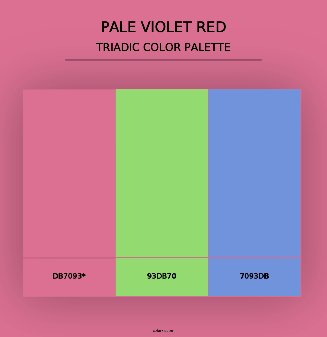 Pale Violet Red - Triadic Color Palette