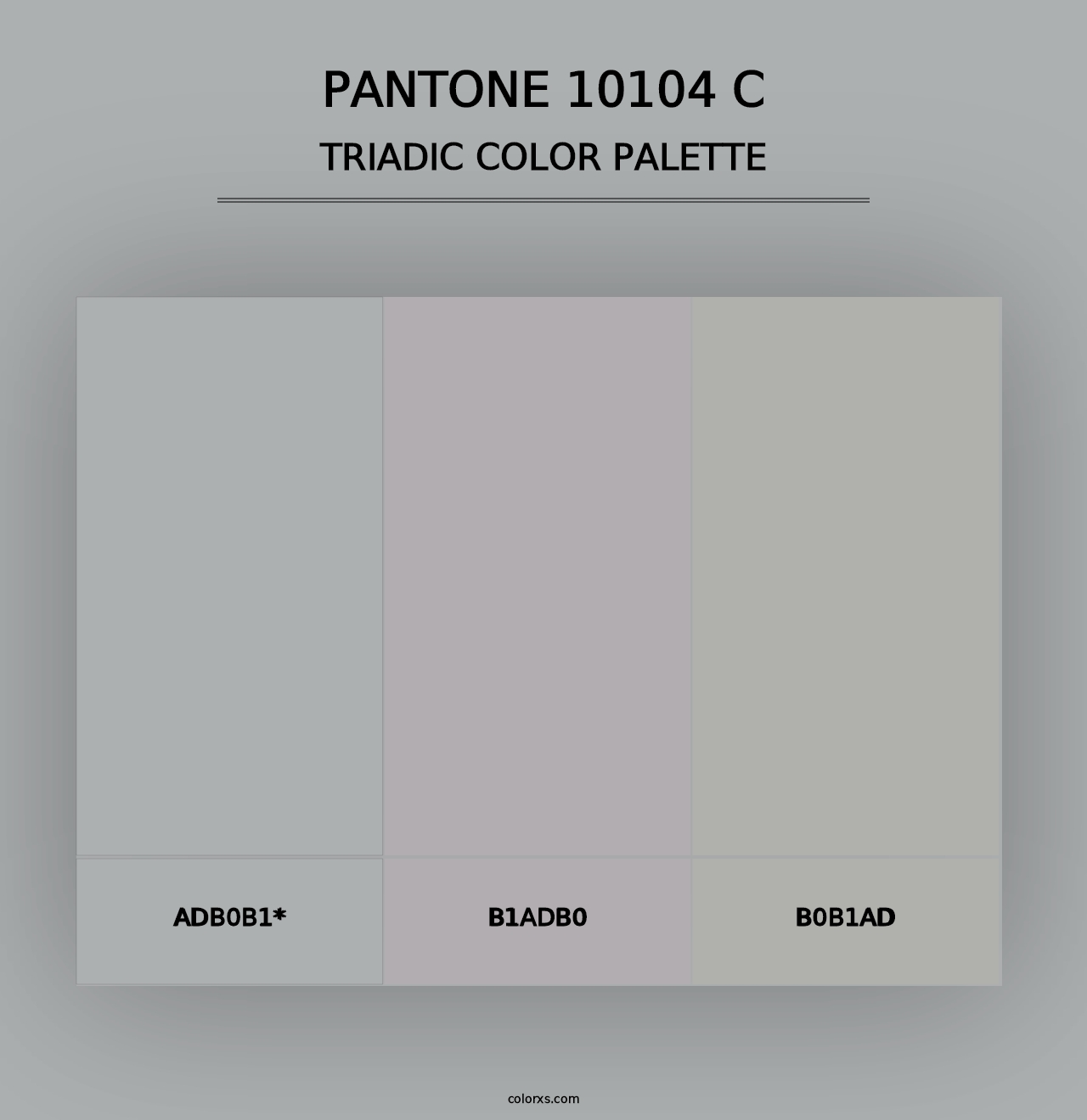 PANTONE 10104 C - Triadic Color Palette