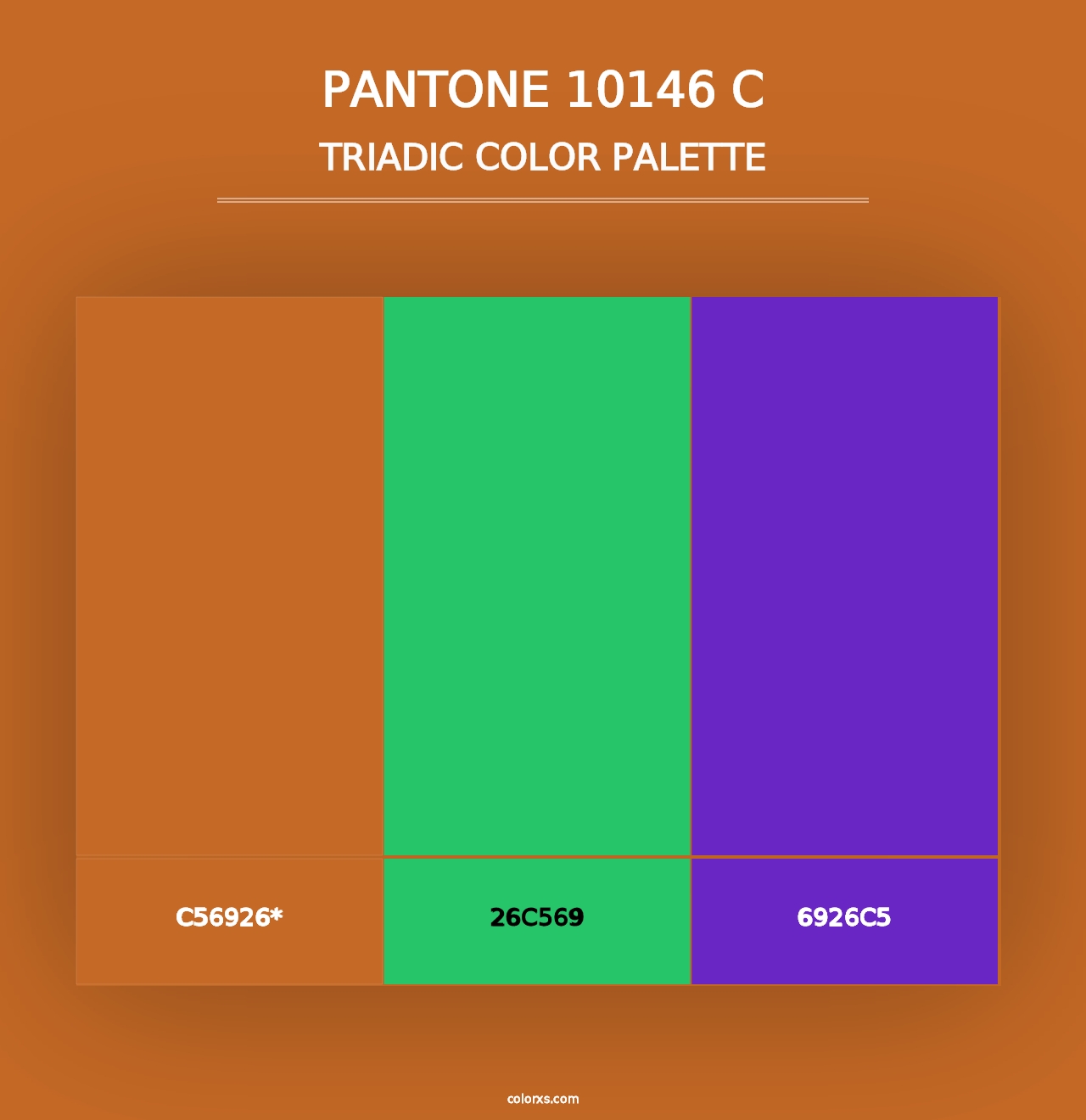 PANTONE 10146 C - Triadic Color Palette