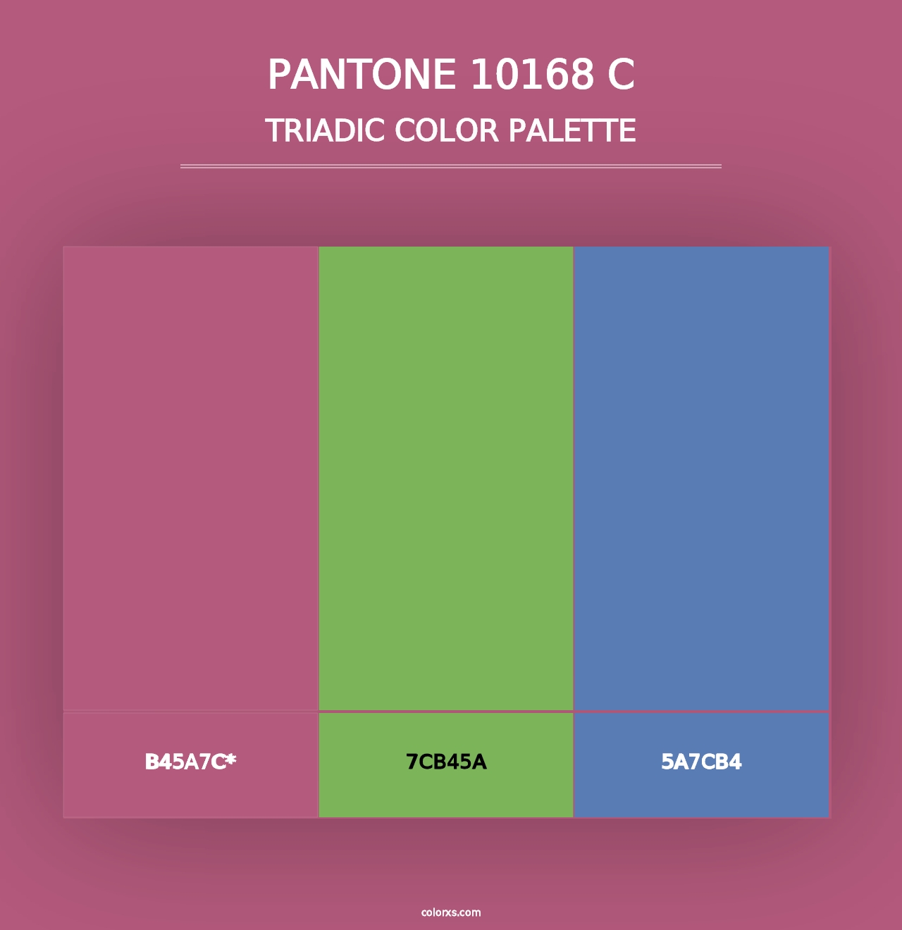 PANTONE 10168 C - Triadic Color Palette