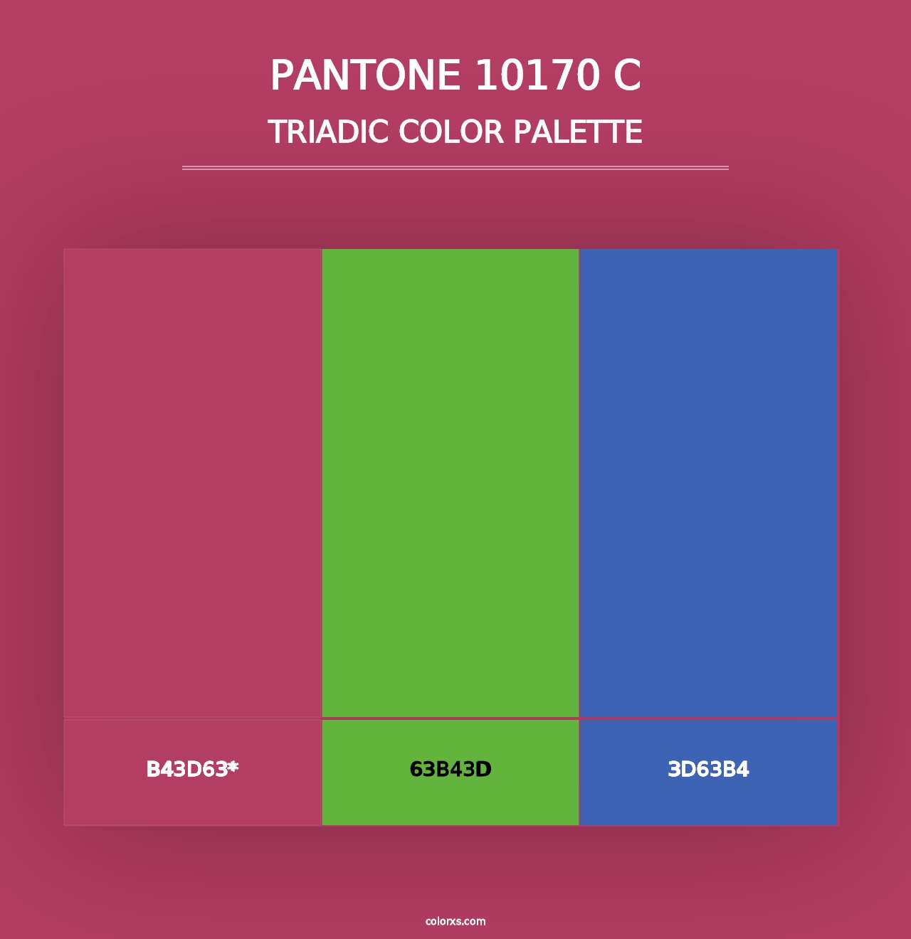 PANTONE 10170 C - Triadic Color Palette