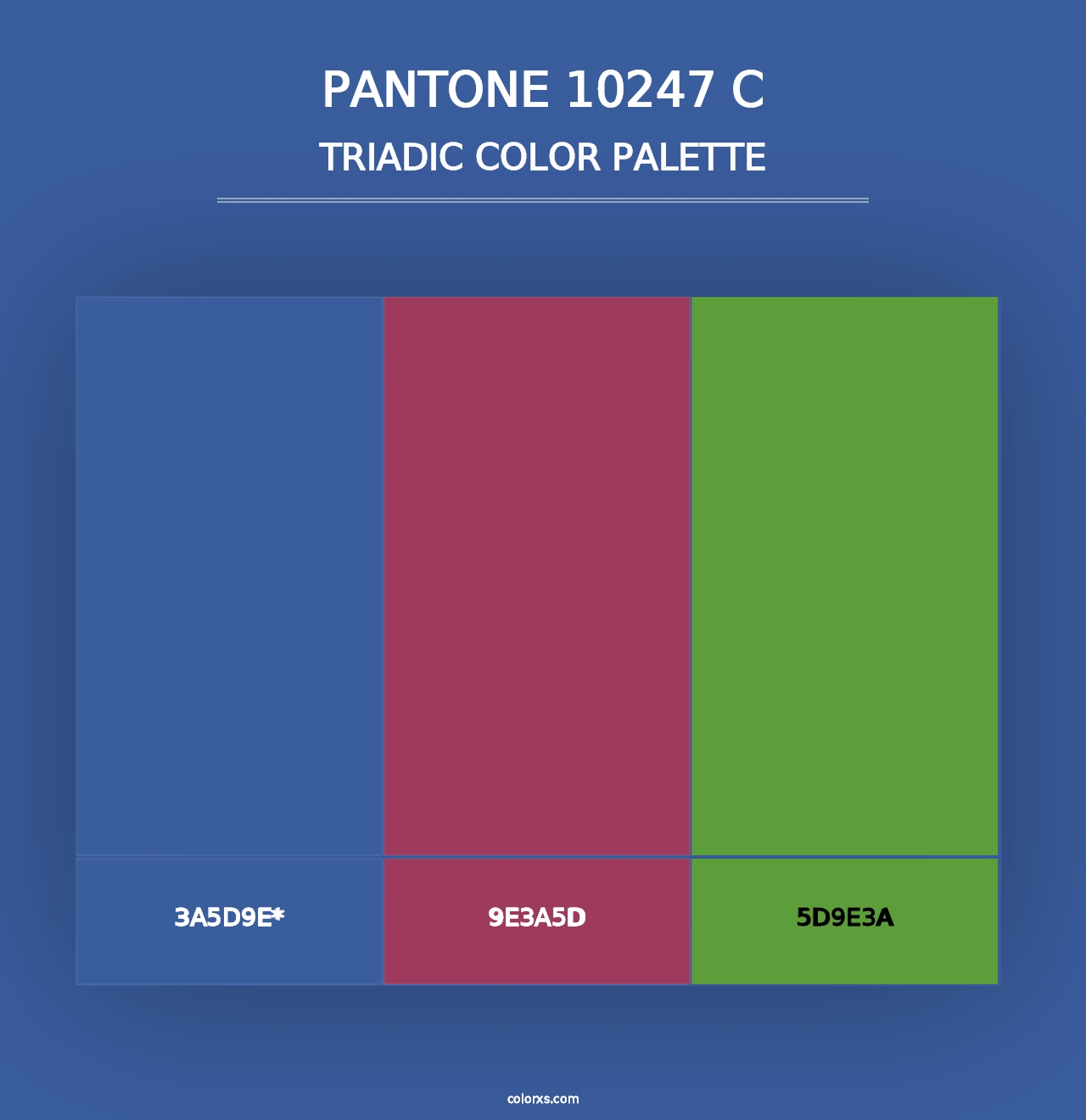 PANTONE 10247 C - Triadic Color Palette