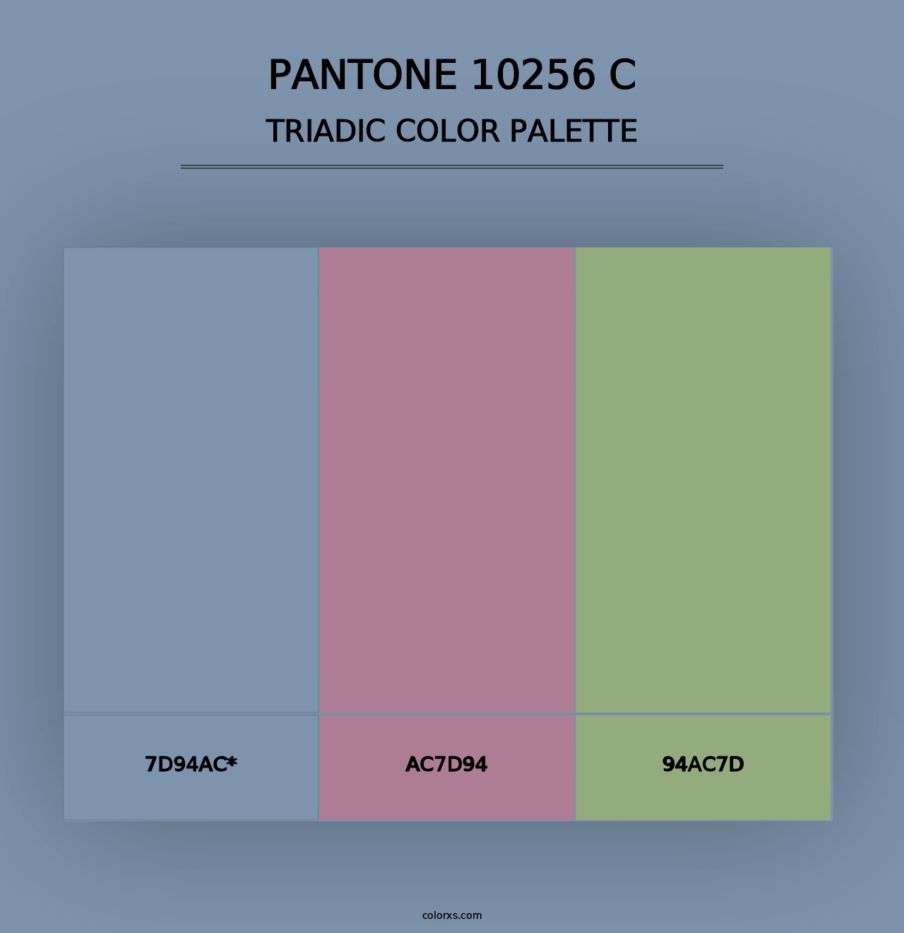 PANTONE 10256 C - Triadic Color Palette