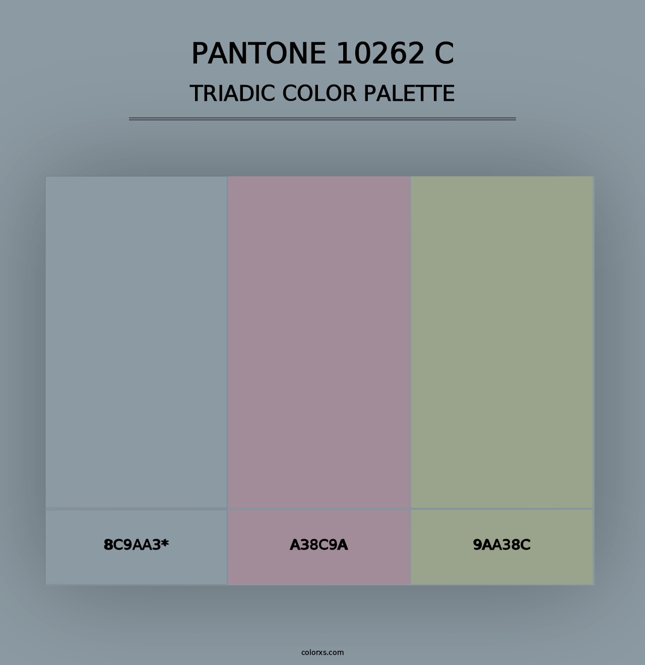 PANTONE 10262 C - Triadic Color Palette