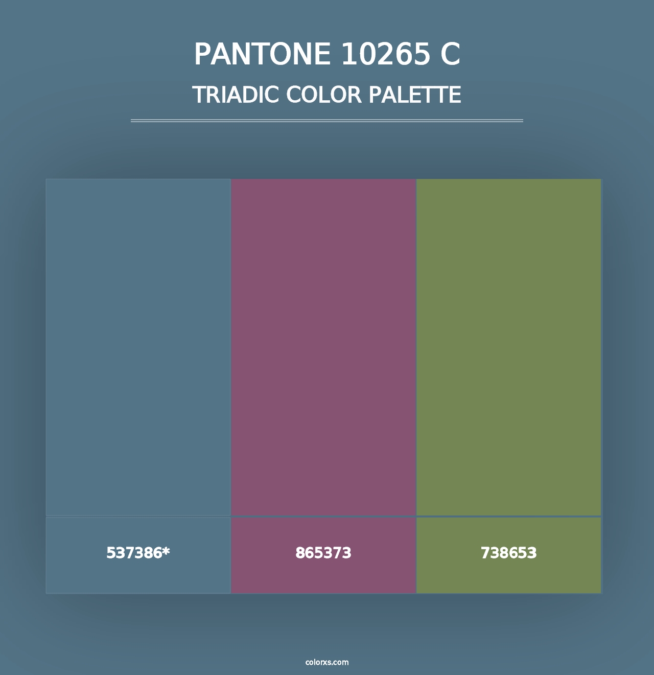 PANTONE 10265 C - Triadic Color Palette