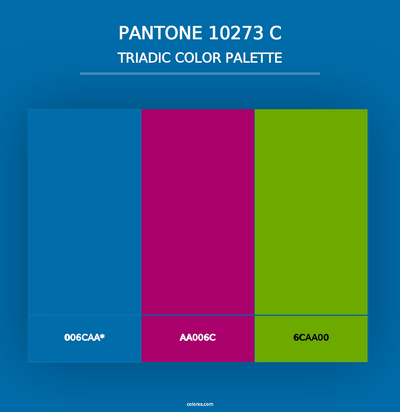 PANTONE 10273 C - Triadic Color Palette