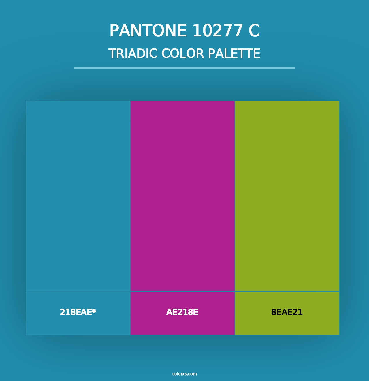 PANTONE 10277 C - Triadic Color Palette