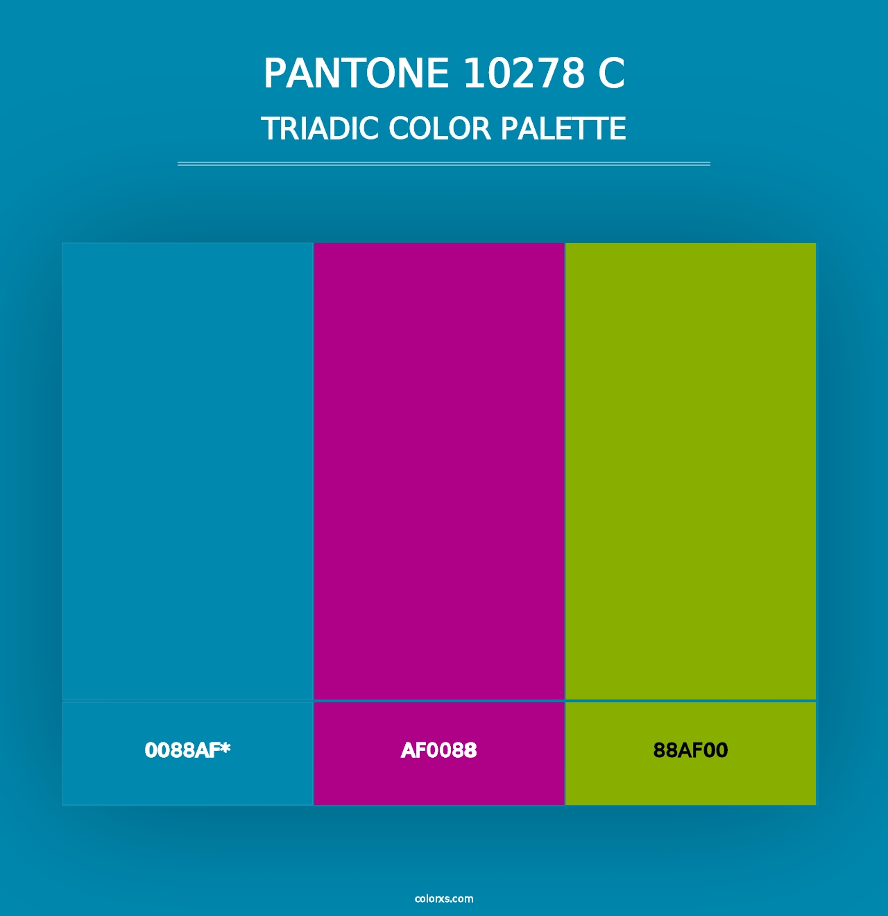 PANTONE 10278 C - Triadic Color Palette