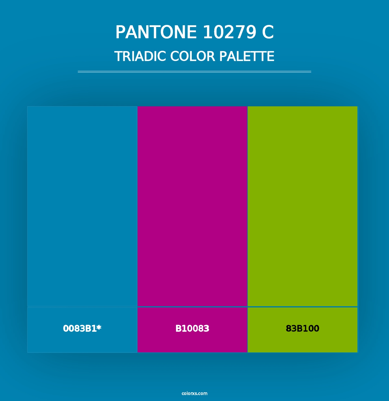 PANTONE 10279 C - Triadic Color Palette