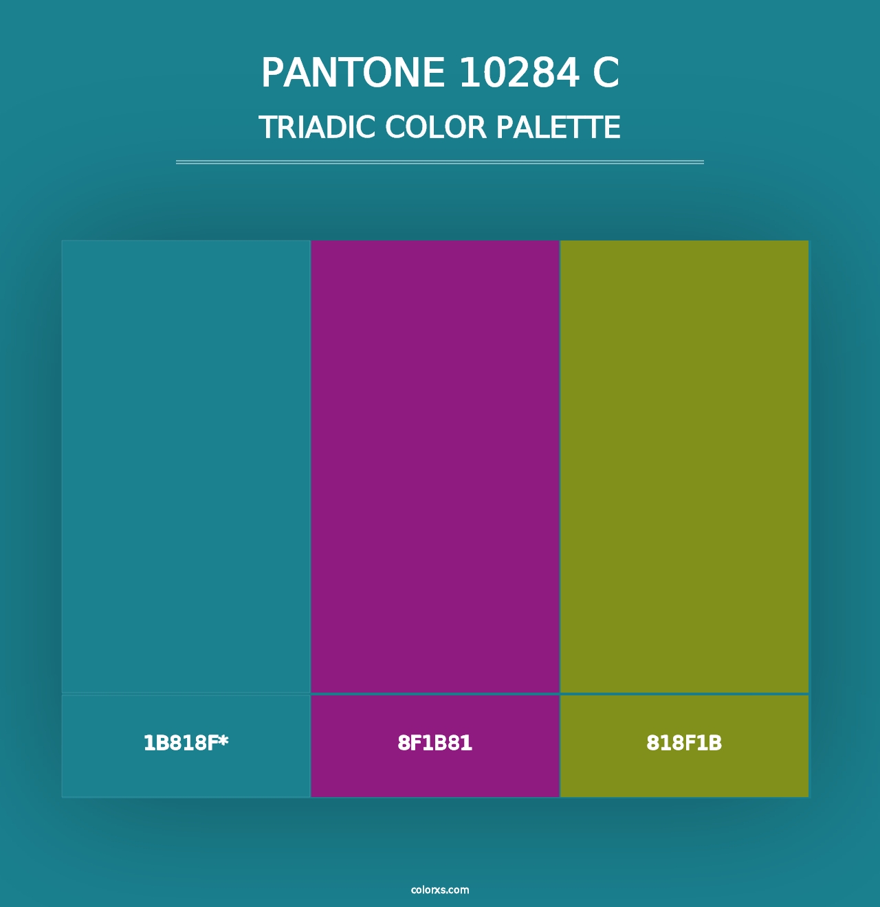 PANTONE 10284 C - Triadic Color Palette