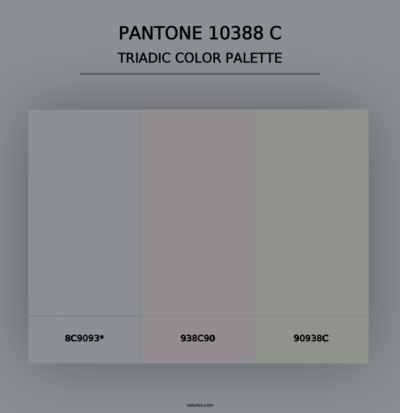 PANTONE 10388 C - Triadic Color Palette