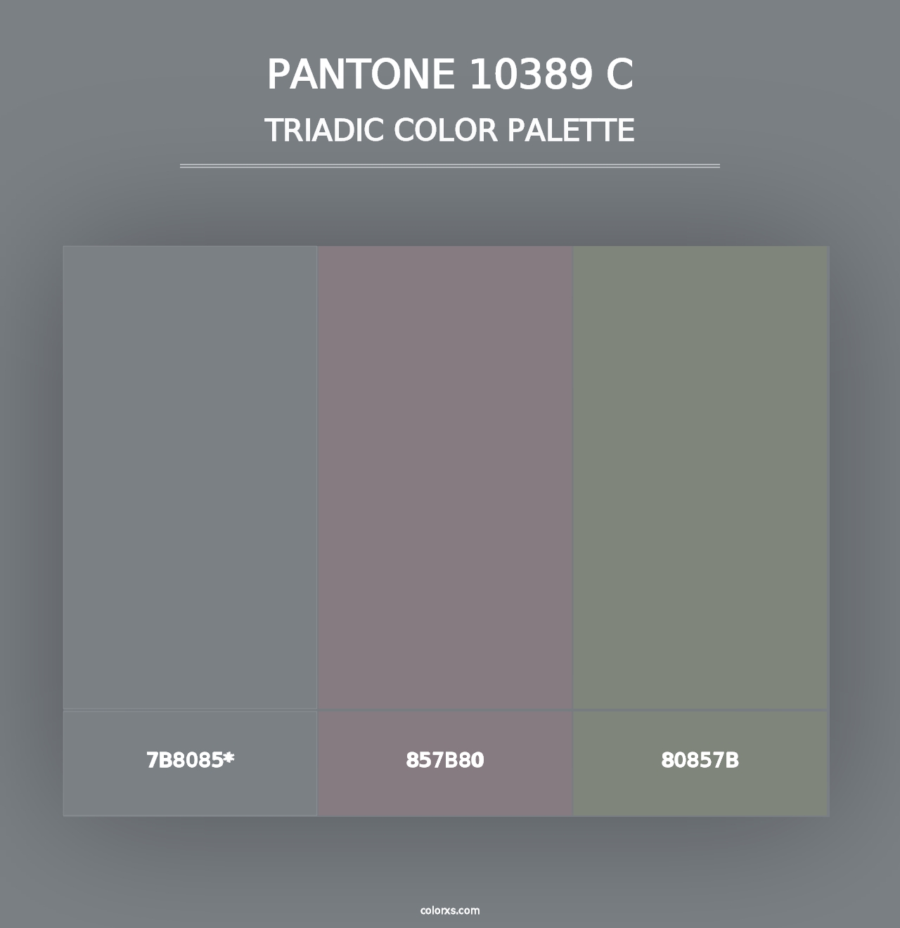 PANTONE 10389 C - Triadic Color Palette