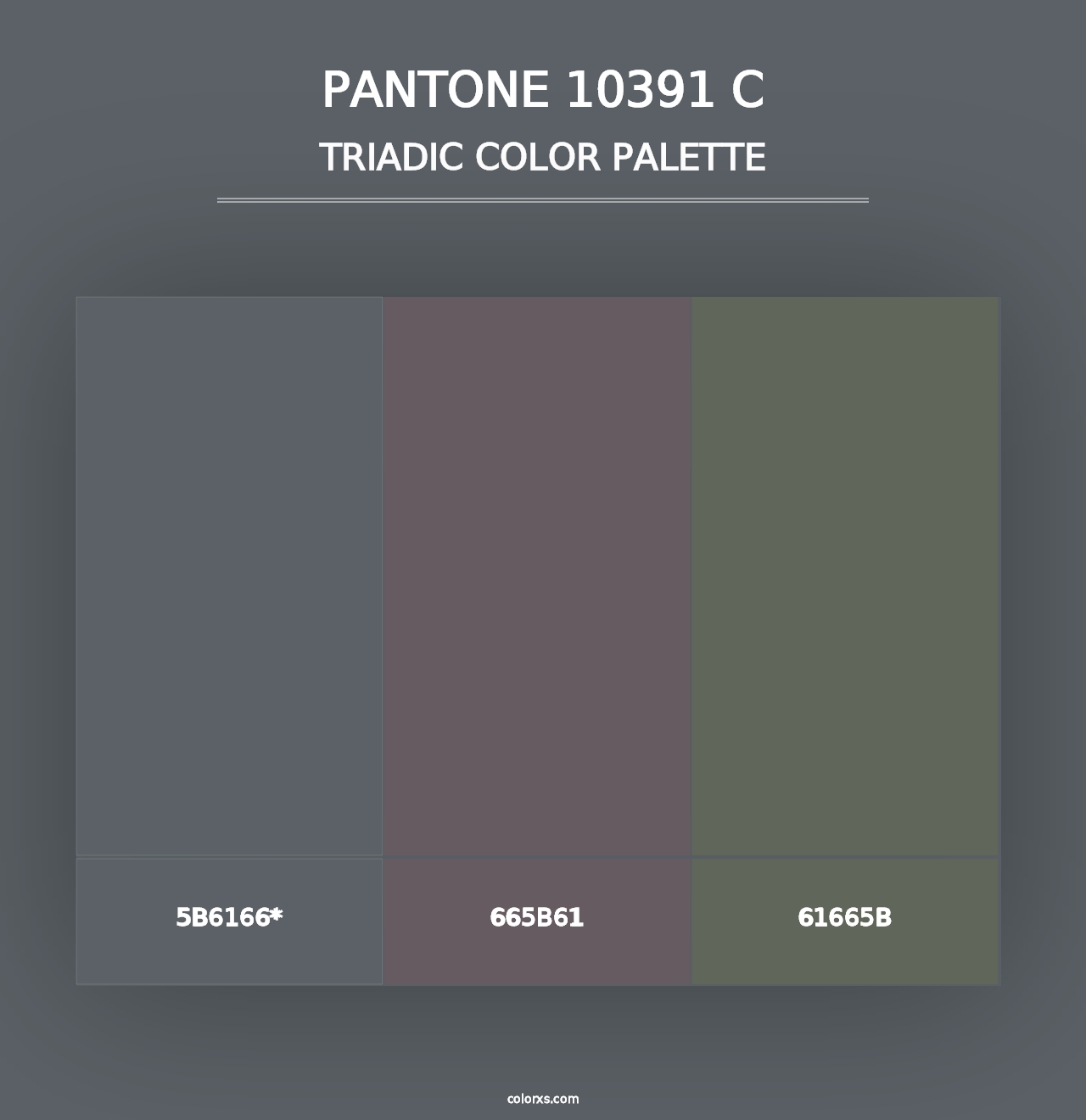 PANTONE 10391 C - Triadic Color Palette