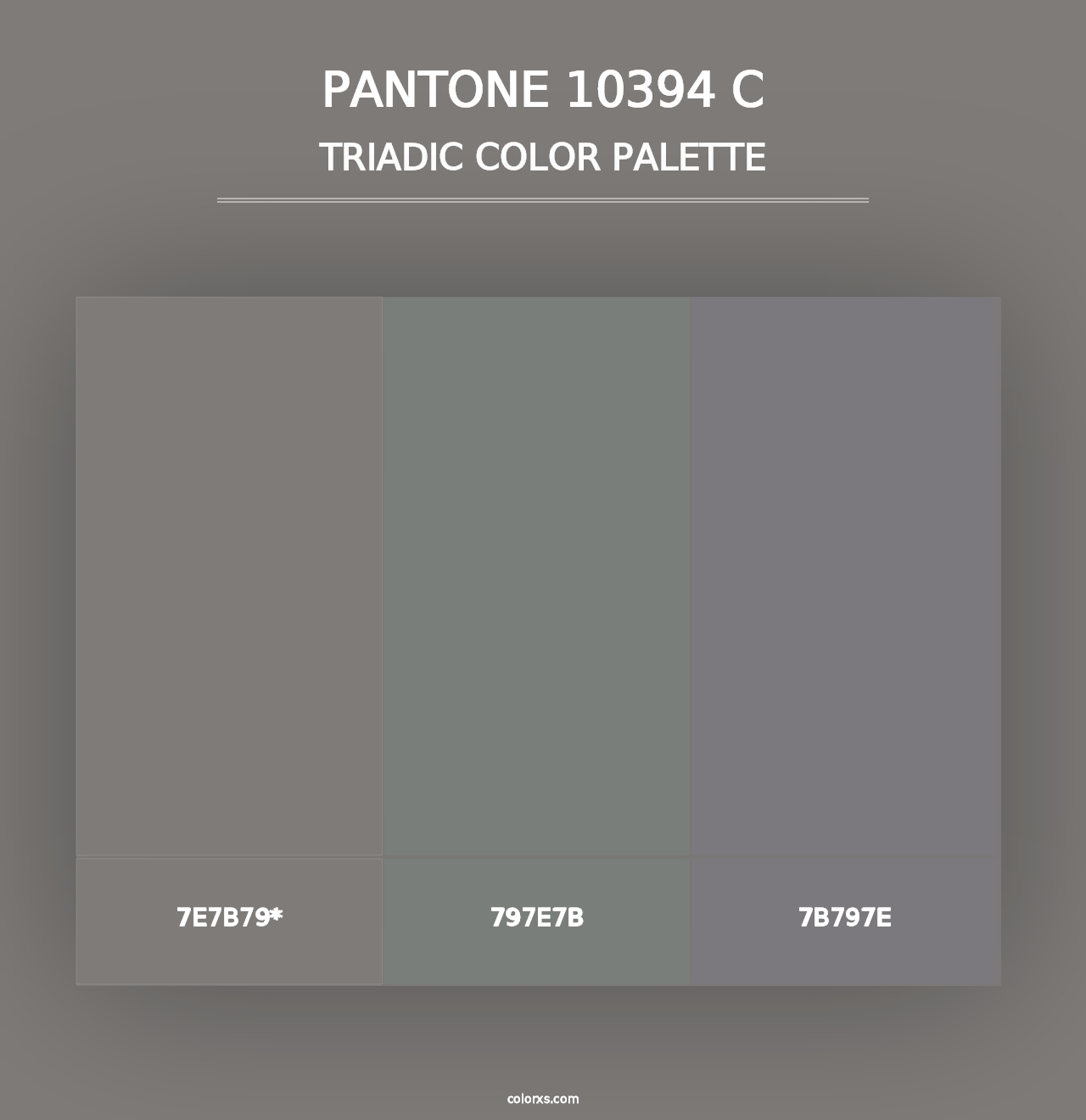 PANTONE 10394 C - Triadic Color Palette