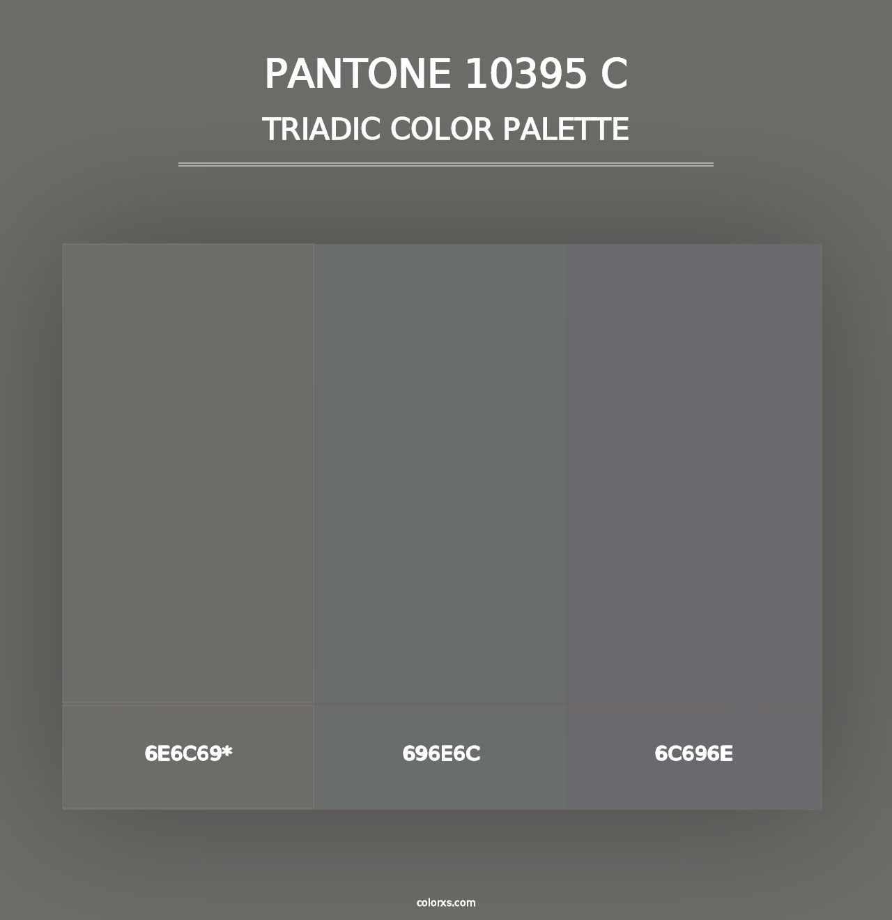 PANTONE 10395 C - Triadic Color Palette