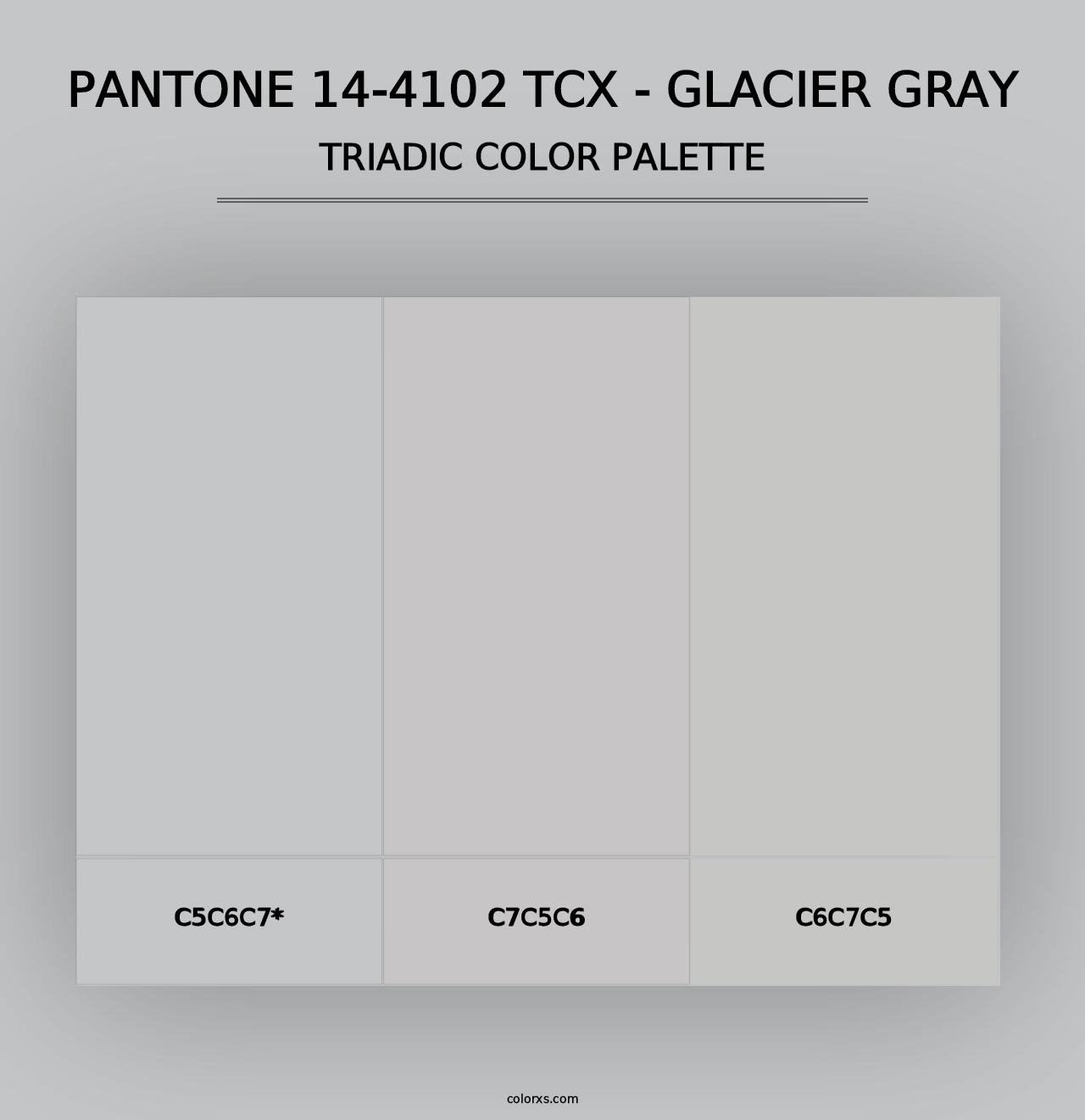 PANTONE 14-4102 TCX - Glacier Gray color palettes - colorxs.com