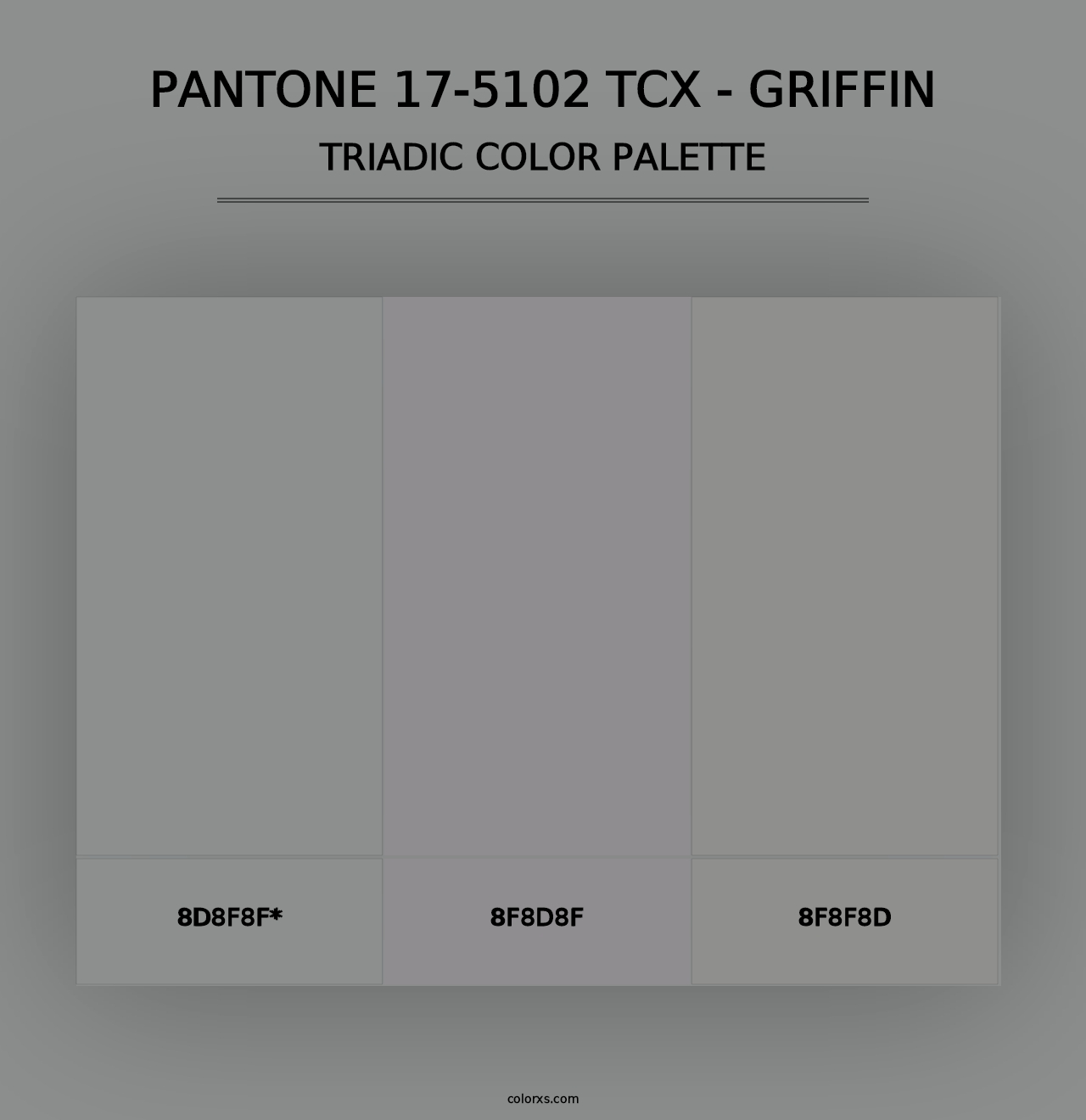 PANTONE 17-5102 TCX - Griffin - Triadic Color Palette