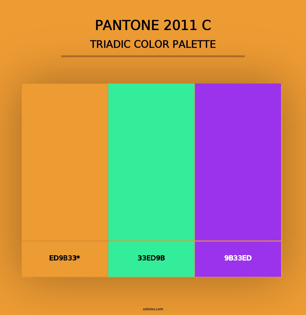 PANTONE 2011 C - Triadic Color Palette