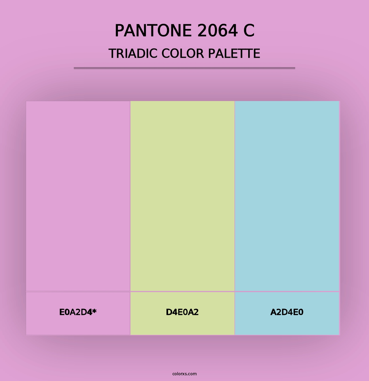 PANTONE 2064 C - Triadic Color Palette