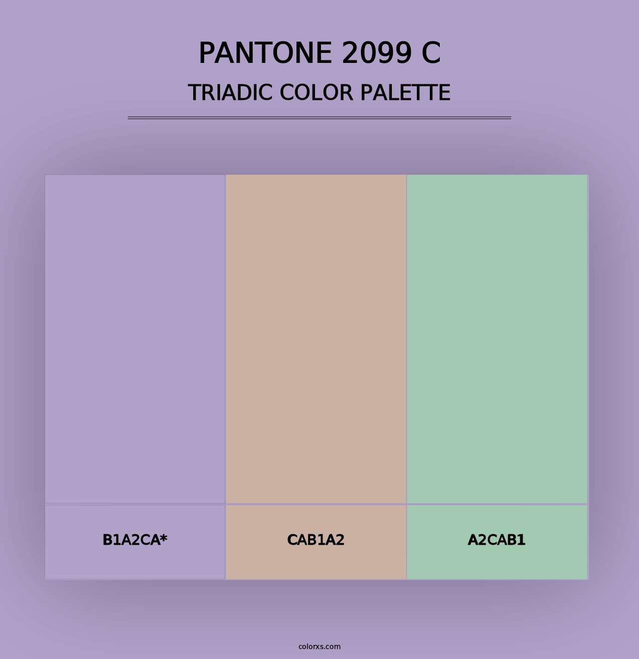 PANTONE 2099 C - Triadic Color Palette