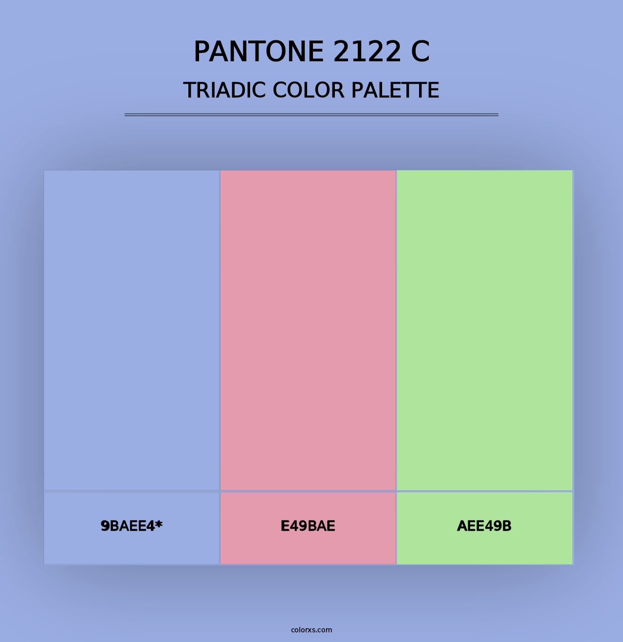 PANTONE 2122 C - Triadic Color Palette