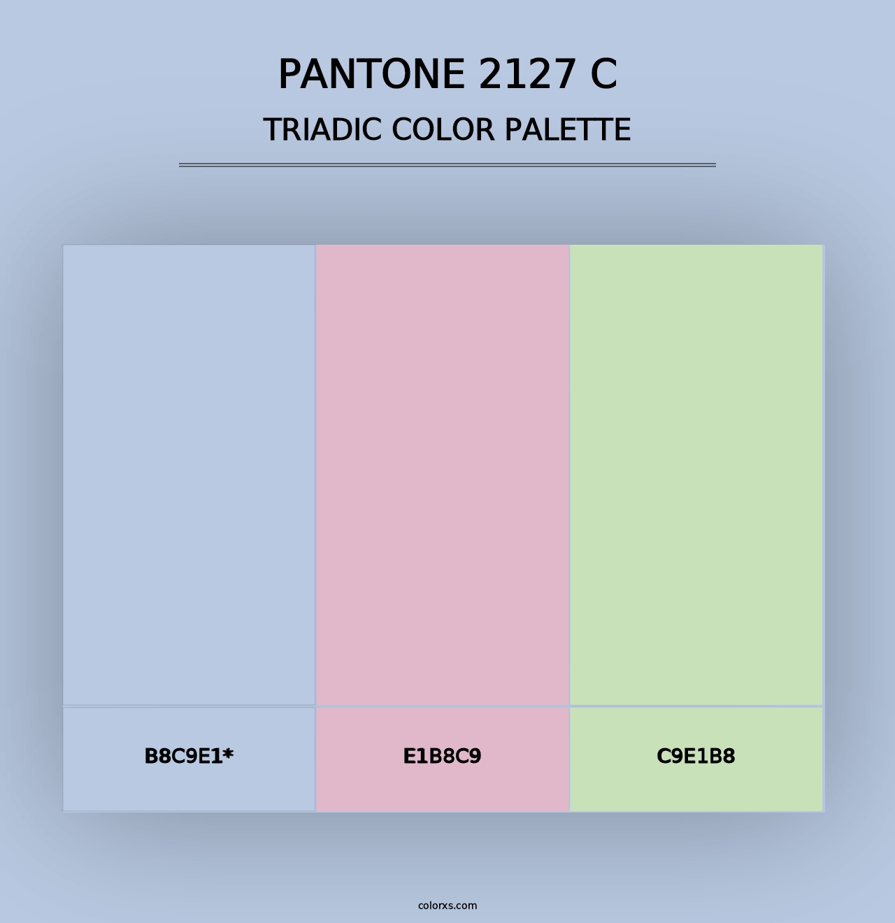 PANTONE 2127 C - Triadic Color Palette