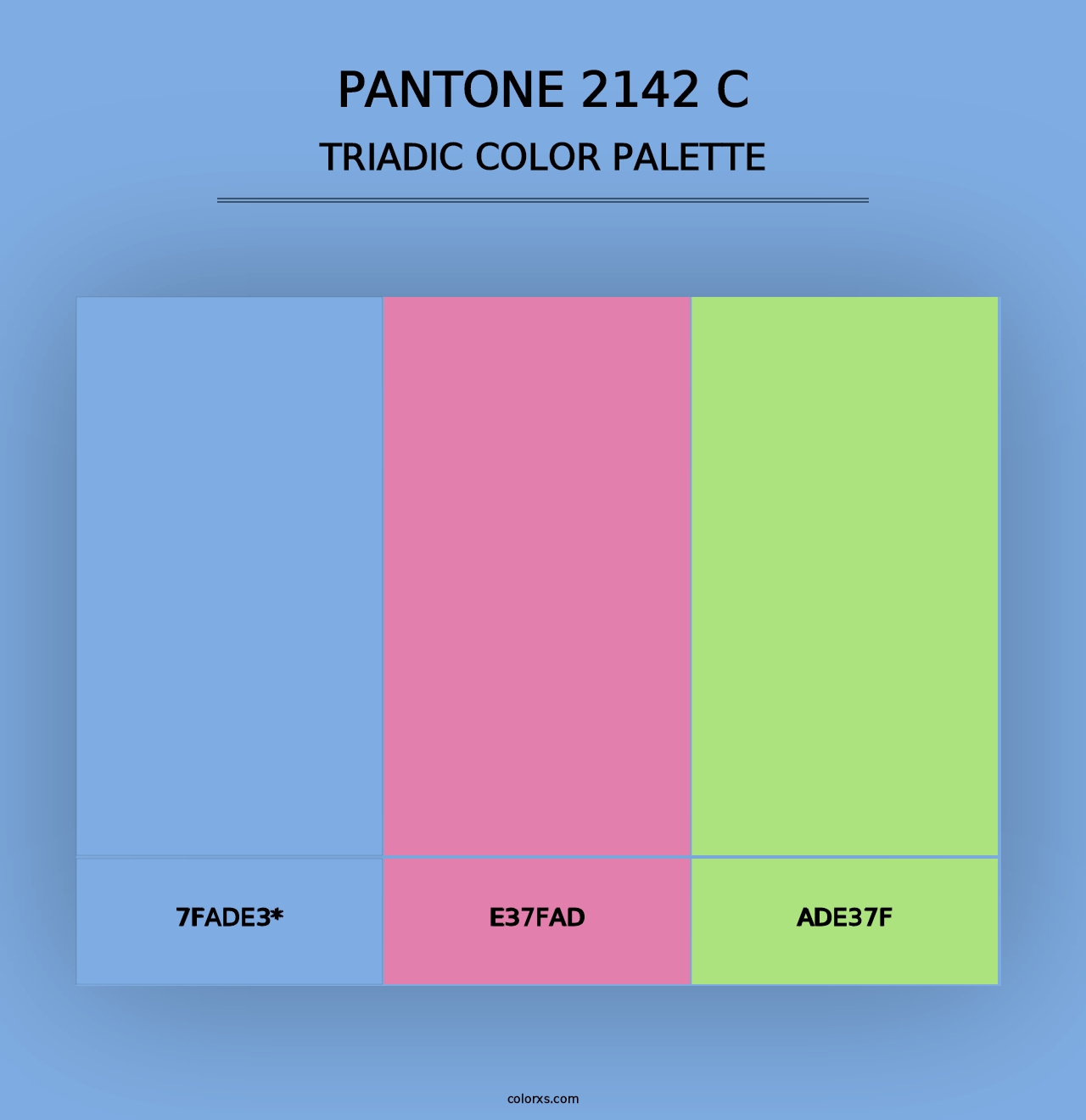 PANTONE 2142 C - Triadic Color Palette