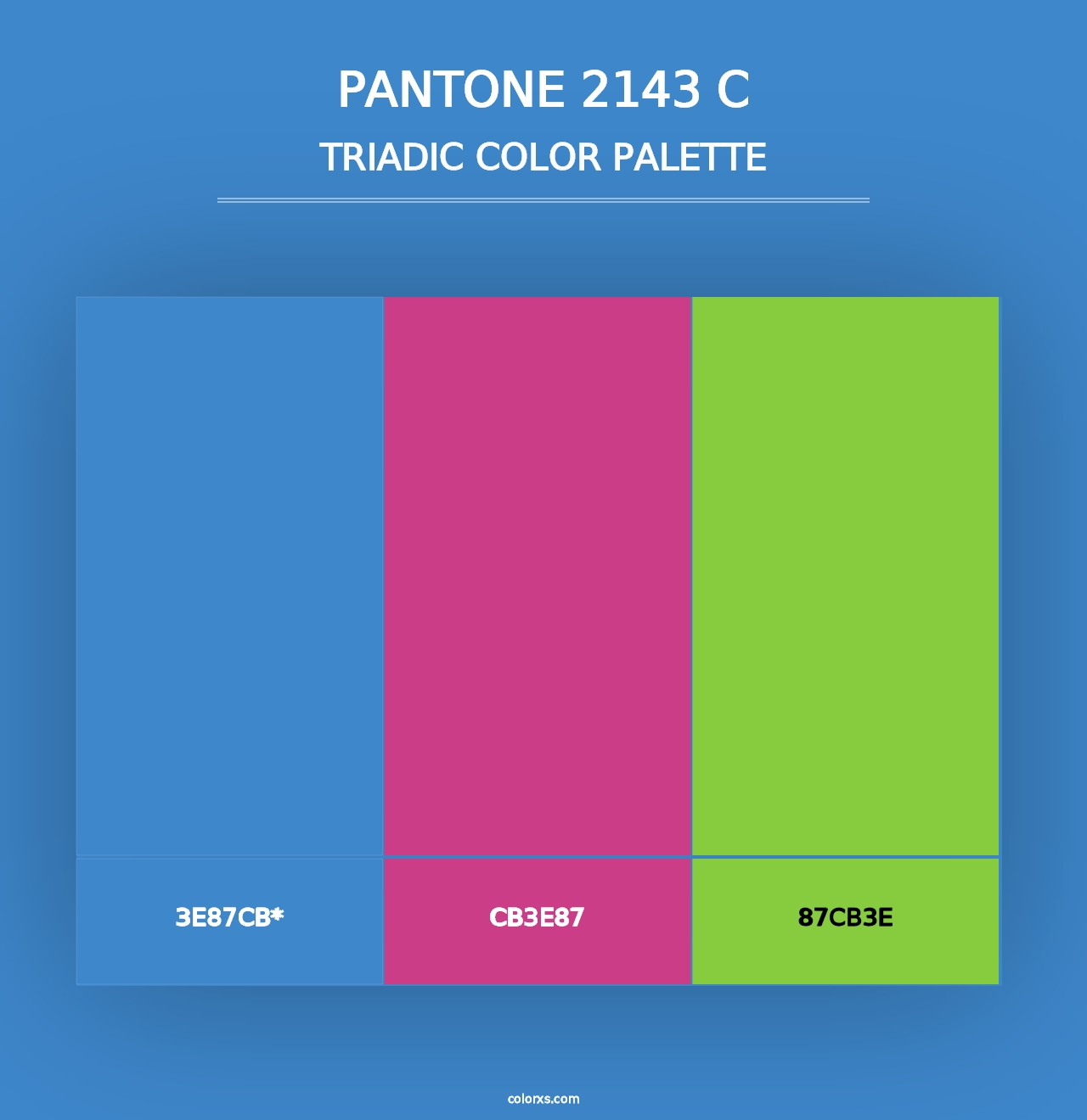 PANTONE 2143 C - Triadic Color Palette