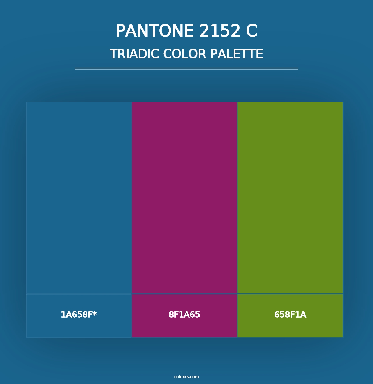 PANTONE 2152 C - Triadic Color Palette