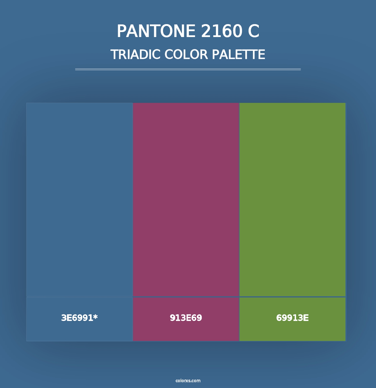 PANTONE 2160 C - Triadic Color Palette