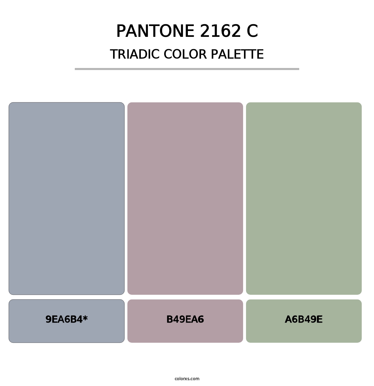 PANTONE 2162 C - Triadic Color Palette