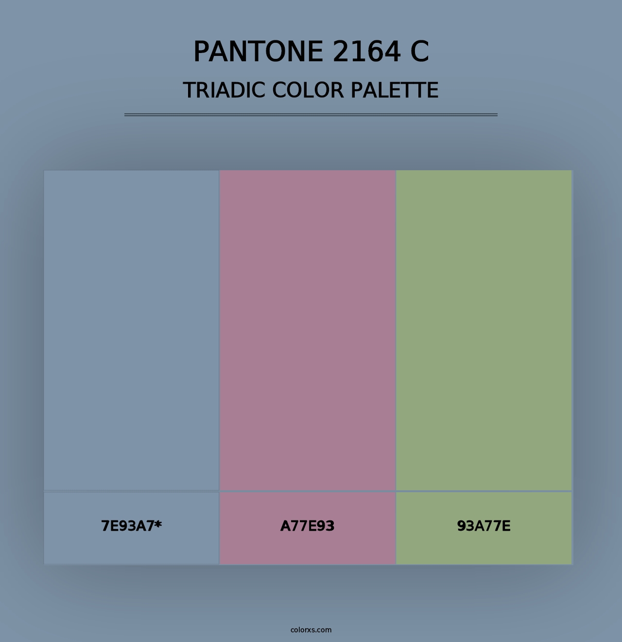 PANTONE 2164 C - Triadic Color Palette