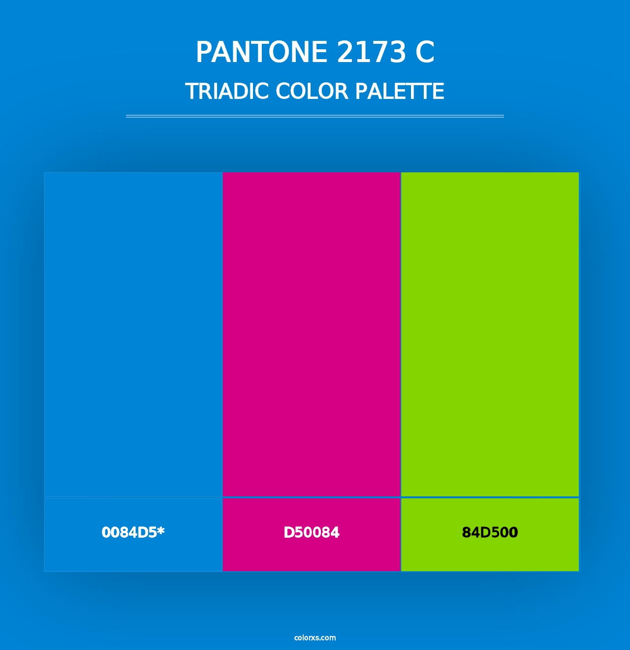 PANTONE 2173 C - Triadic Color Palette