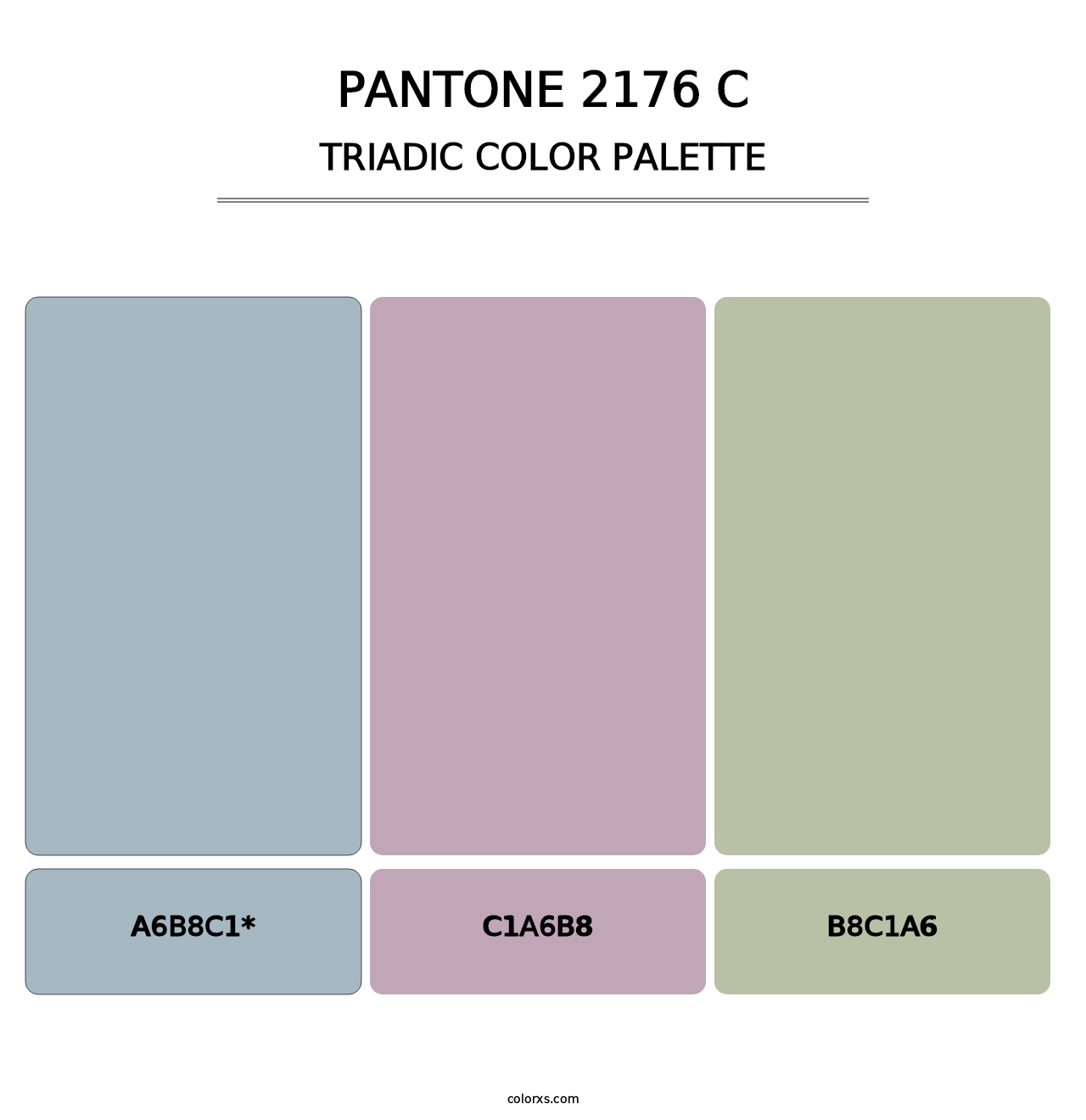 PANTONE 2176 C - Triadic Color Palette