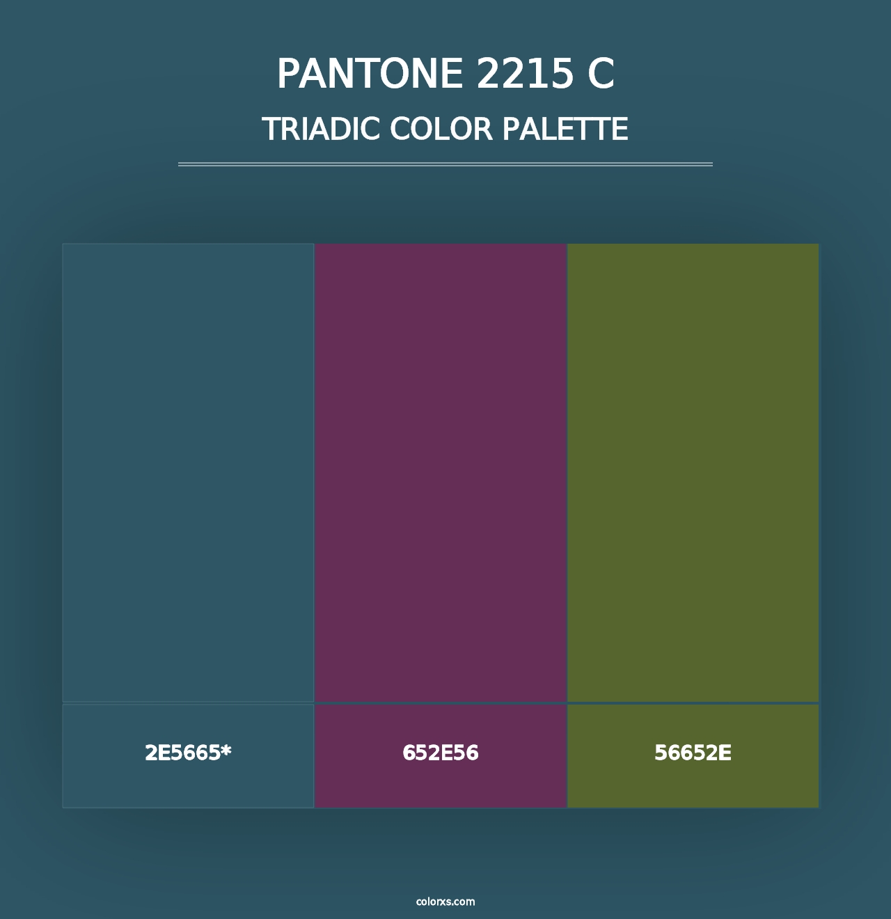 PANTONE 2215 C - Triadic Color Palette