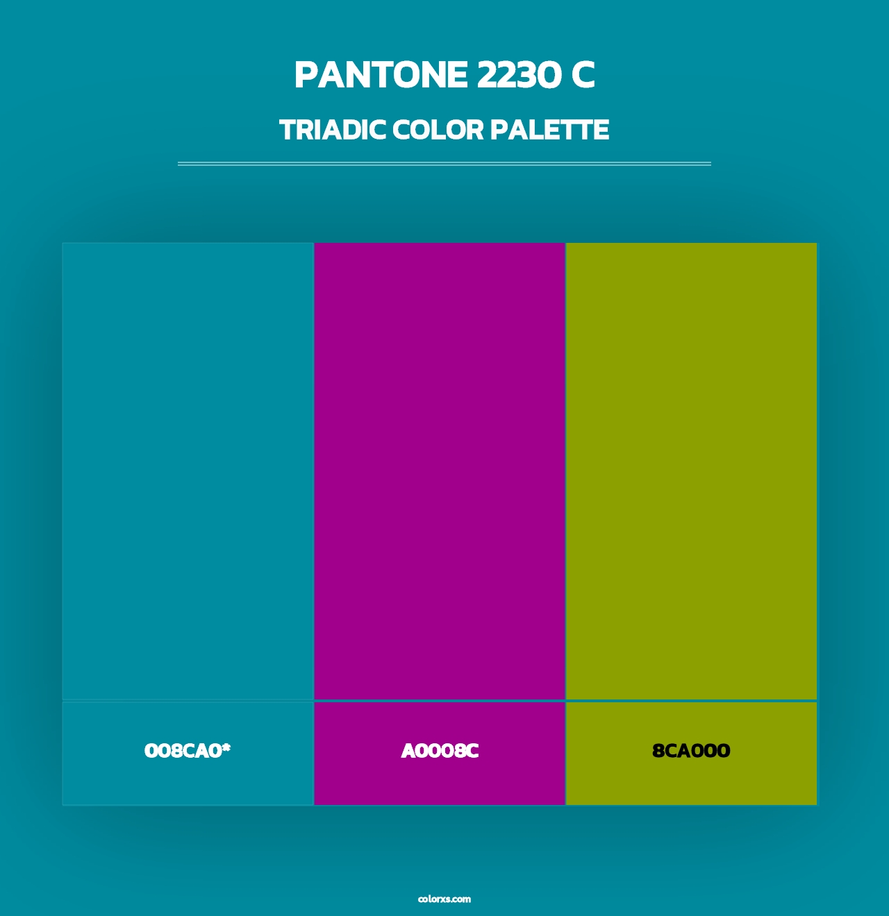 PANTONE 2230 C - Triadic Color Palette