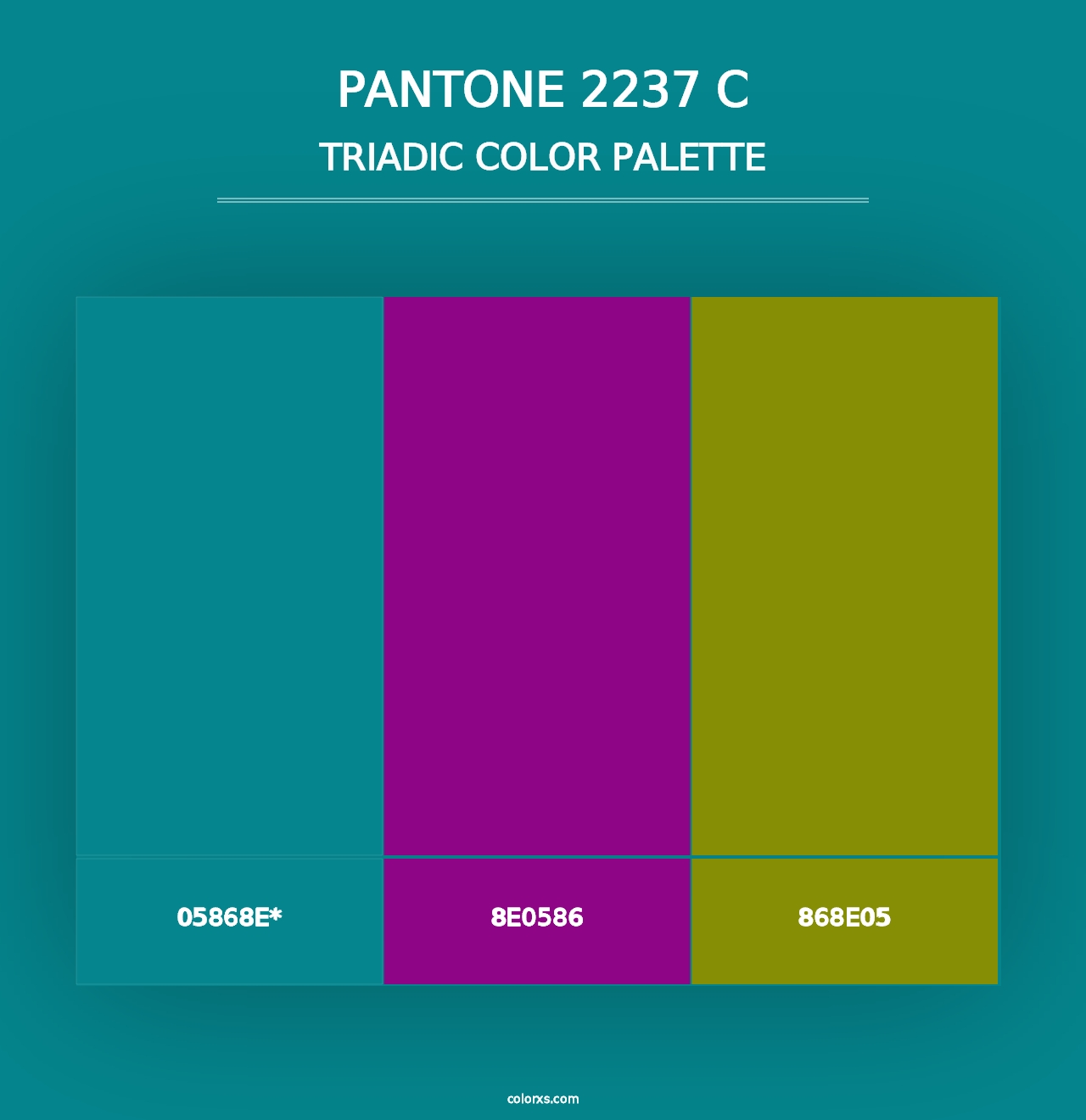 PANTONE 2237 C - Triadic Color Palette