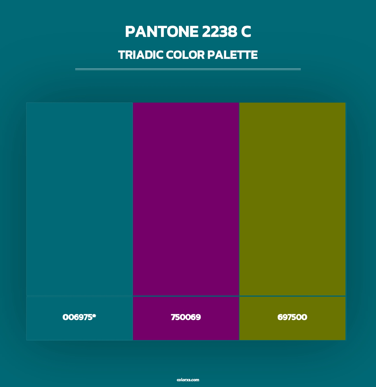 PANTONE 2238 C - Triadic Color Palette