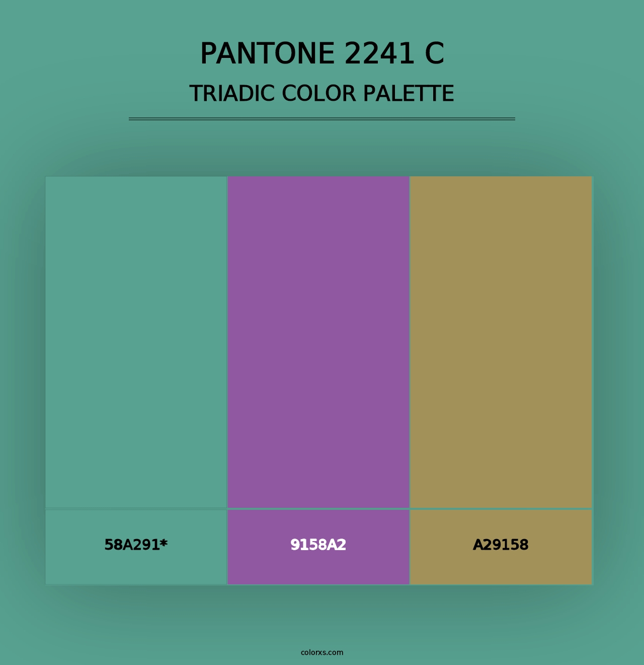 PANTONE 2241 C - Triadic Color Palette