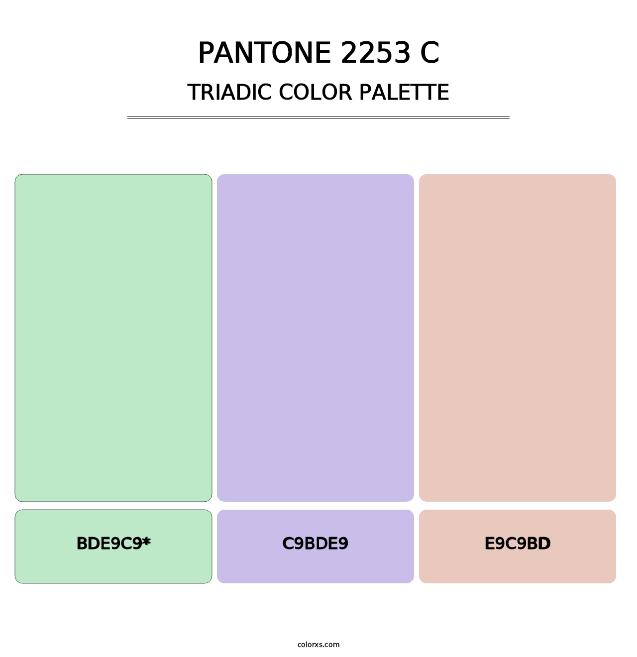 PANTONE 2253 C - Triadic Color Palette